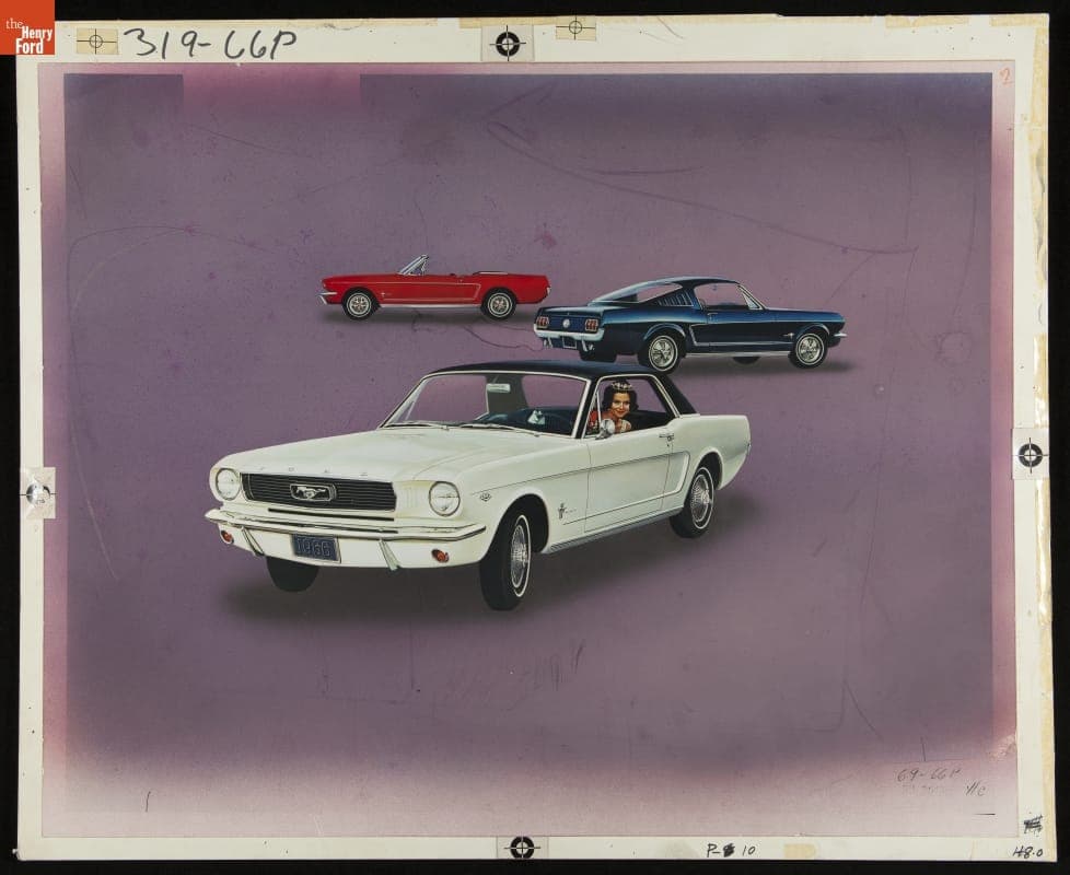 Process Photograph for 1966 Ford Mustang Advertising
