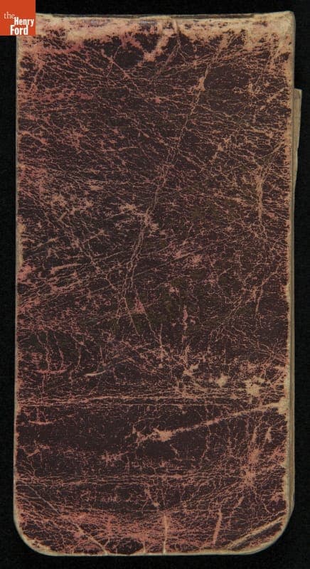 John Burroughs' Notebook Recording Fruit Sales, 1895