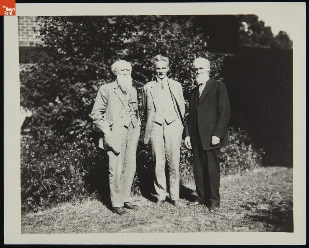 John Burroughs, Henry Ford, and Eden Burroughs, 1913