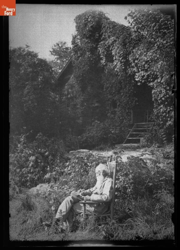 John Burroughs at Slabsides, circa 1910