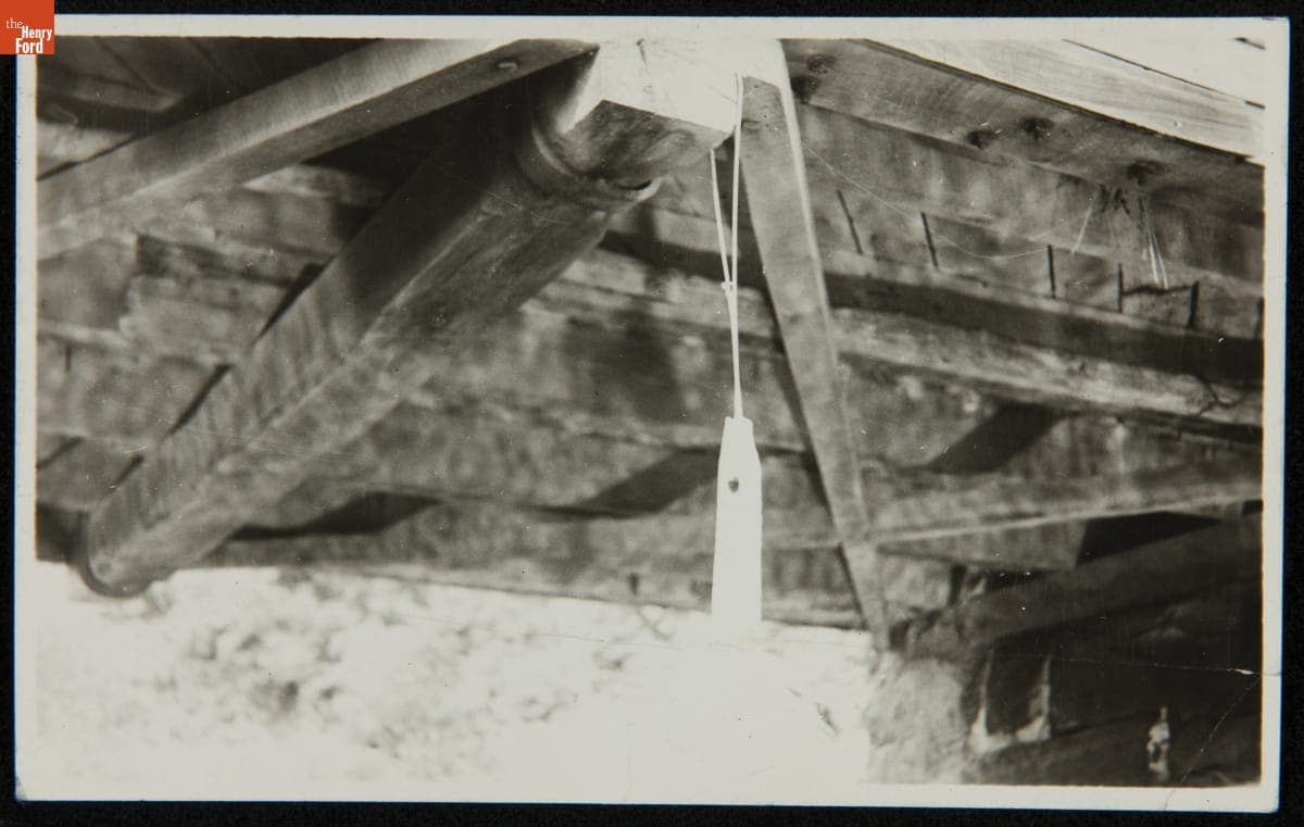 Documentary Photograph of Ackley Covered Bridge at West Finley, Pennsylvania, before Relocation to Greenfield Village, 1937