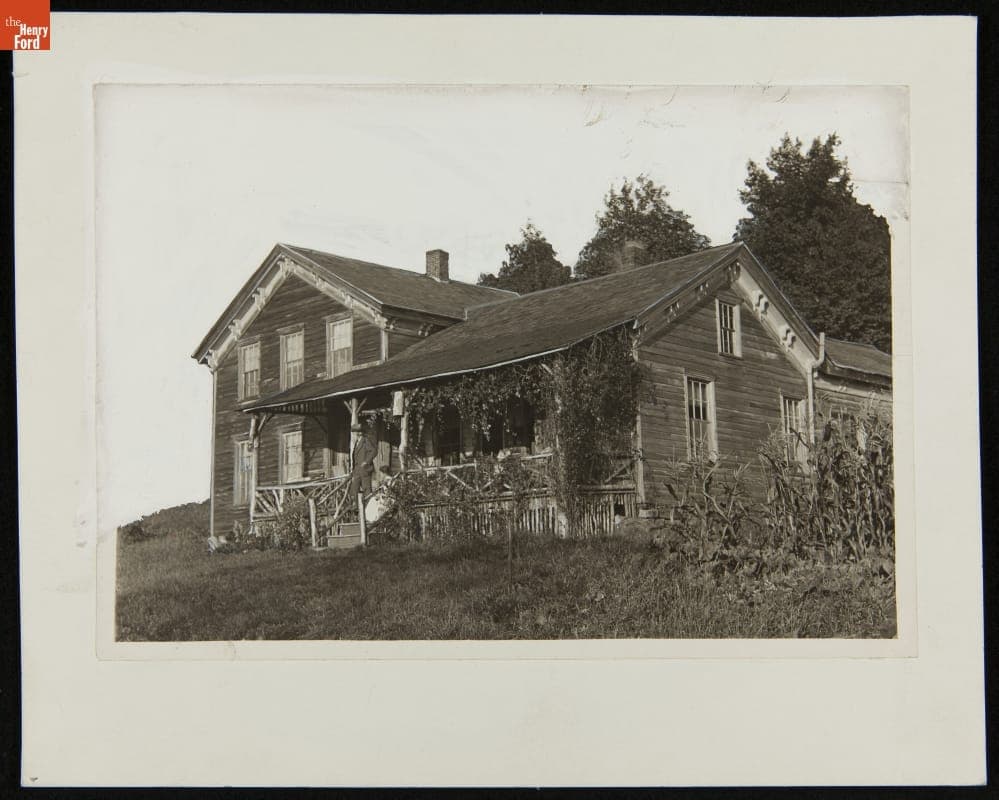 John Burroughs on the Porch of Woodchuck Lodge, Roxbury, New York, 1918