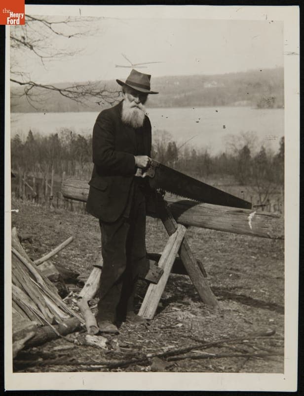 John Burroughs on His 82nd Birthday, Yama Farms, New York, April 3, 1919