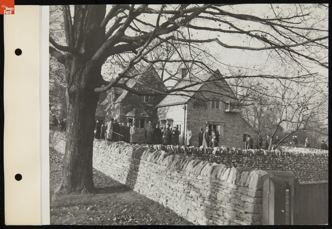 Ford Dealers in Greenfield Village for the Presentation of Farris Windmill to Henry Ford, November 6, 1936