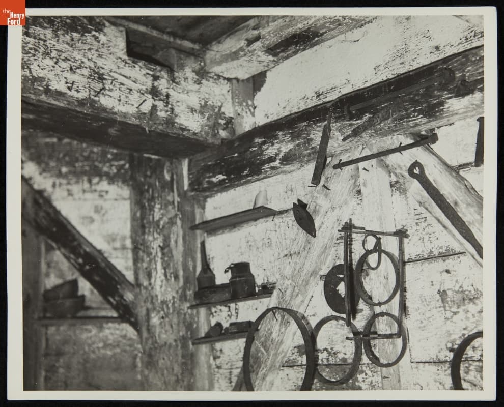 Interior View of Farris Windmill on Cape Cod, Massachusetts
