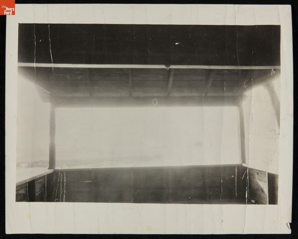 Interior of the Charles Steinmetz Cabin at its Original Site on the Mohawk River, Schenectady, New York, February 22, 1930