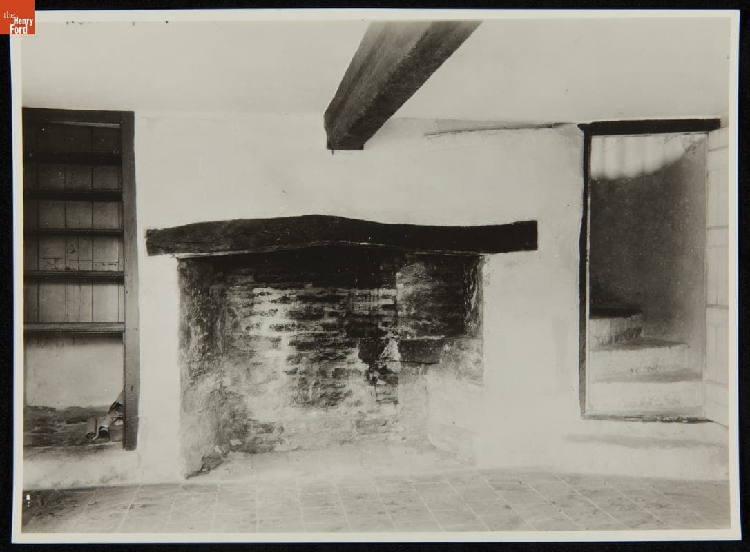 Interior of Cotswold Cottage at its Original Site, Chedworth, Gloucestershire, England, 1929-1930