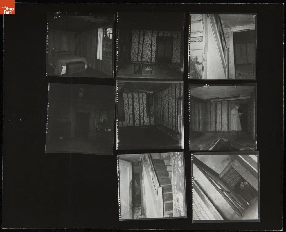 Daggett Farmhouse at Its Earlier Site, Andover, Connecticut, circa 1951