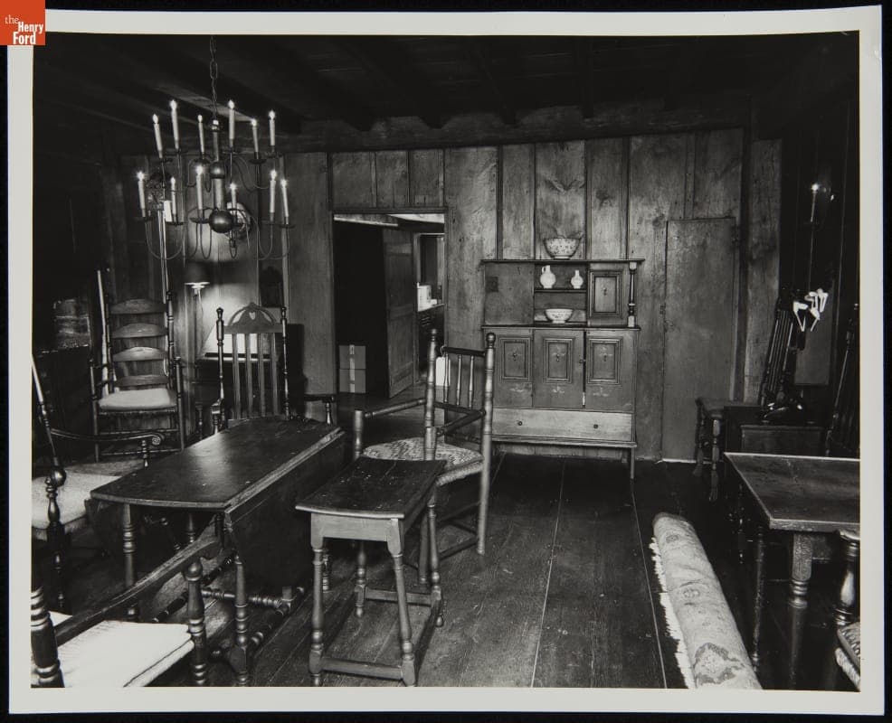 Daggett Farmhouse at Its Earlier Site, Union, Connecticut, 1977