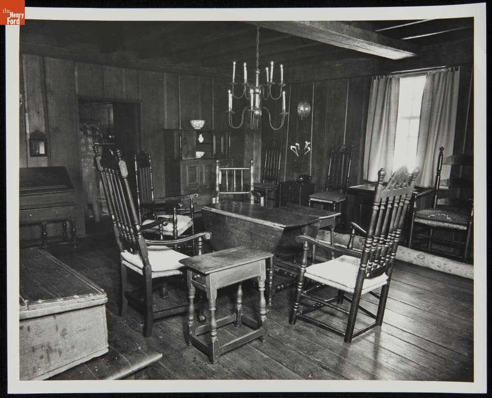 Daggett Farmhouse at Its Earlier Site, Union, Connecticut, 1977