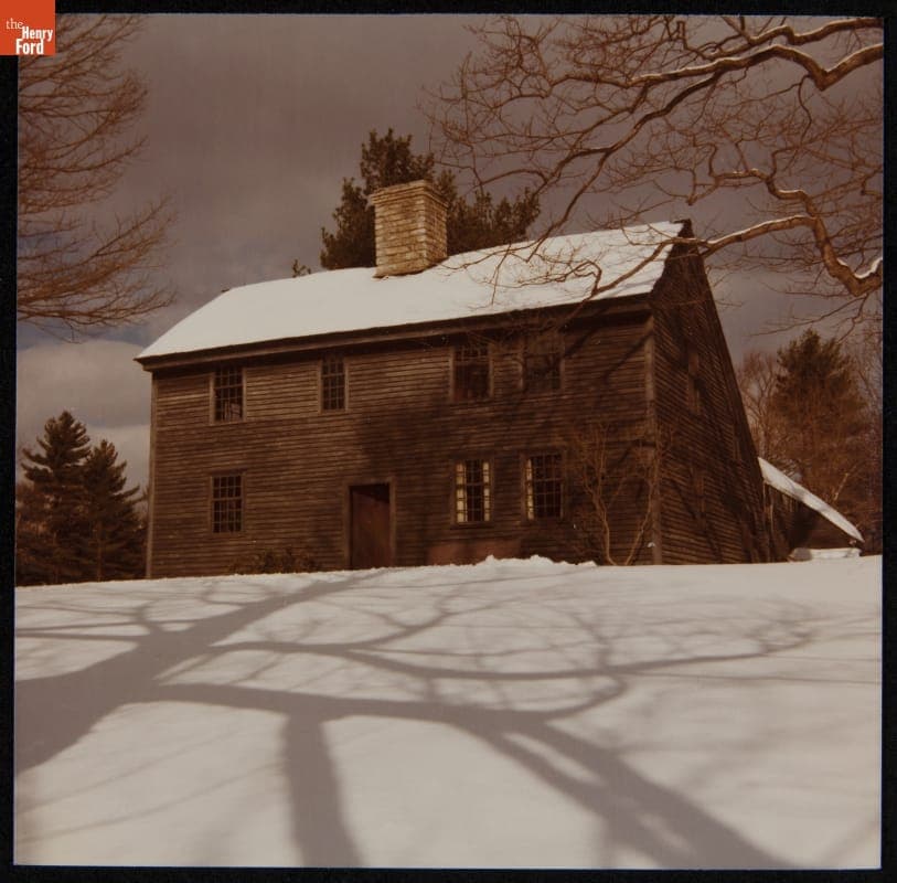 Daggett Farm House at Its Earlier Site, Union, Connecticut, 1977