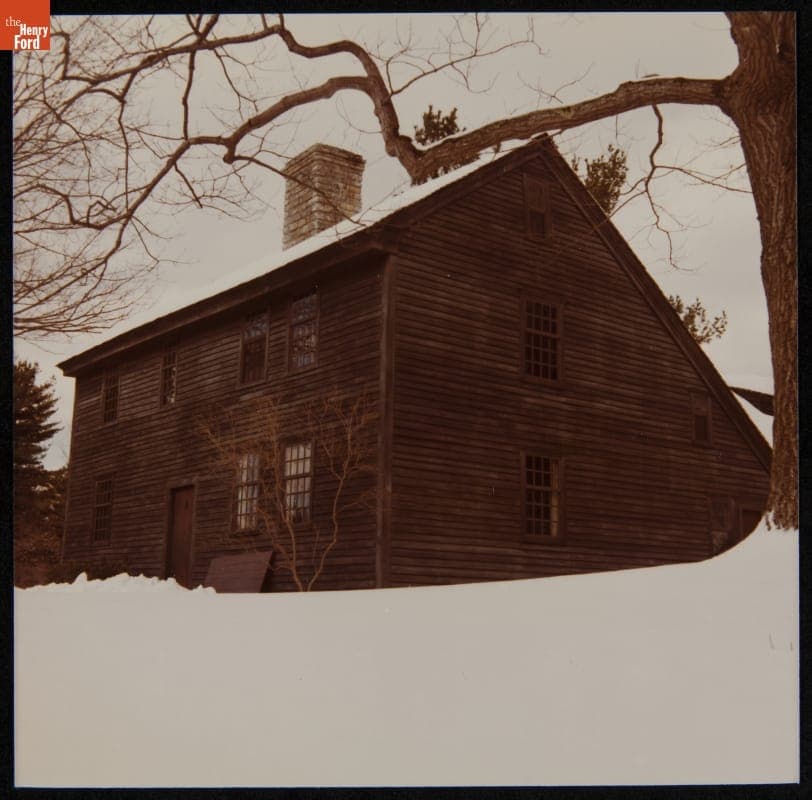 Daggett Farm House at Its Earlier Site, Union, Connecticut, 1977