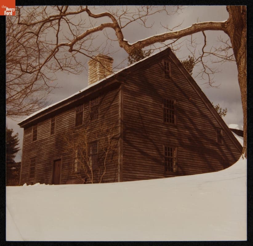 Daggett Farm House at Its Earlier Site, Union, Connecticut, 1977