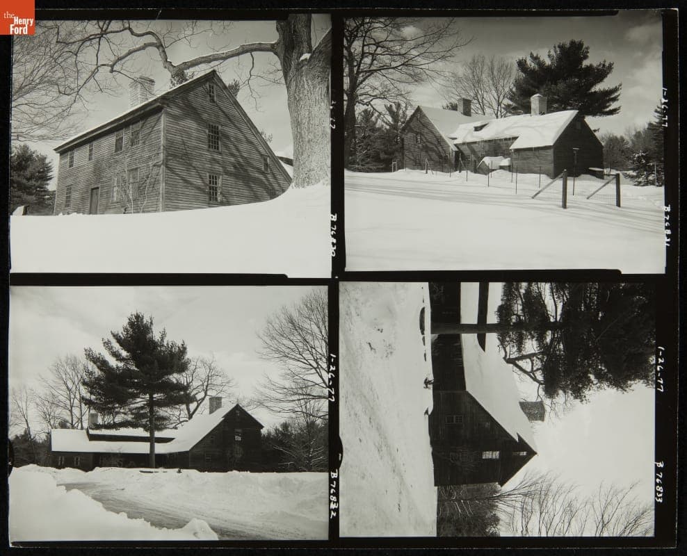 Daggett Farm House at Its Earlier Site, Union, Connecticut, 1977