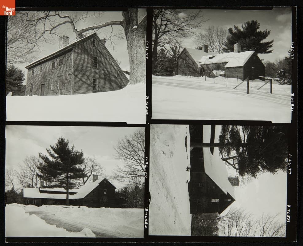 Daggett Farm House at Its Earlier Site, Union, Connecticut, 1977