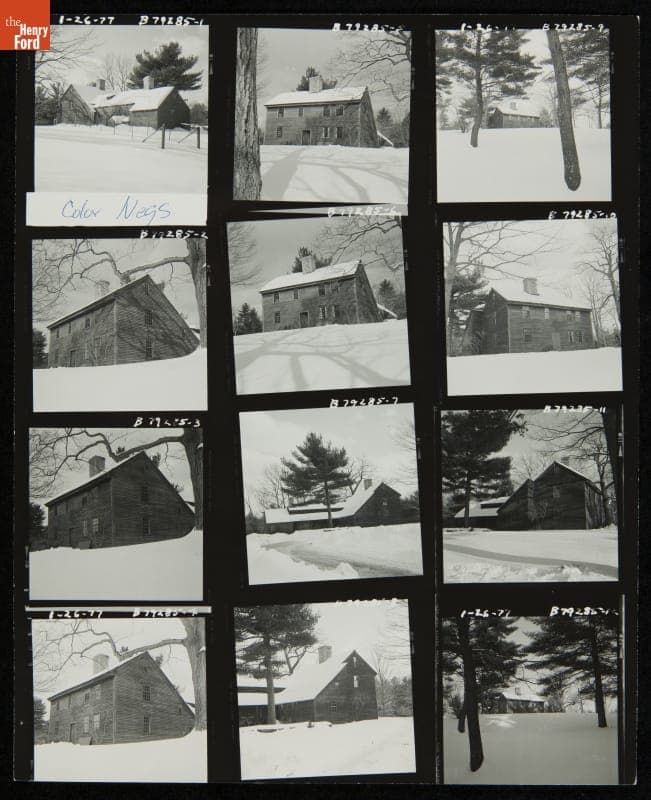 Daggett Farm House at Its Earlier Site, Union, Connecticut, 1977