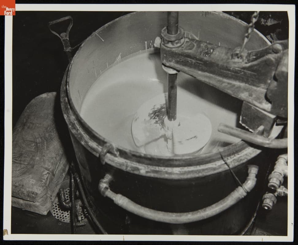 Making Soybean Paint for Automobiles, Ford Village Industry Plant, Saline, Michigan, November 18, 1941