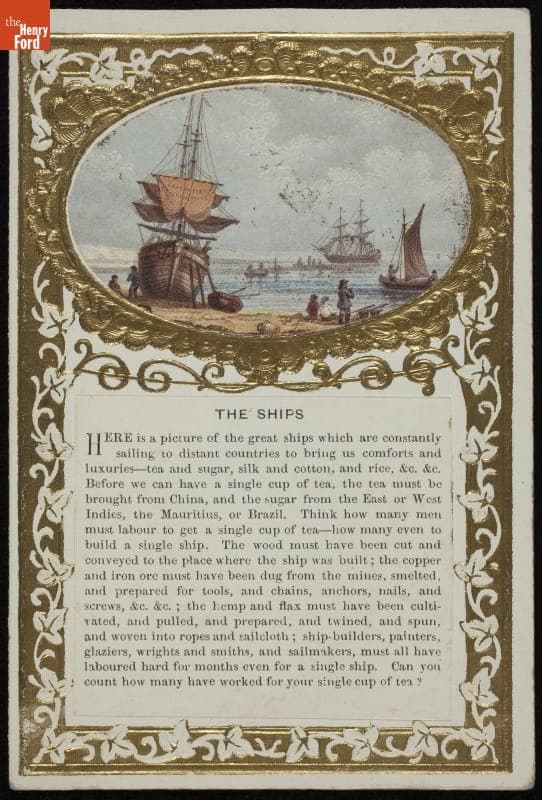 Card, "The Ships," 1830-1870