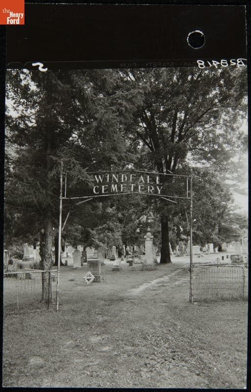 Windfall Cemetery in Tekonsha, Michigan, the Burial Place of Dr. Alonson Howard, August 1959
