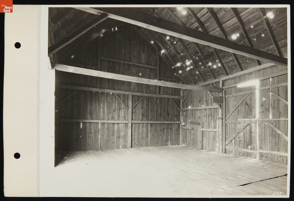 Addison Ford Barn at Its Original Site, Dearborn, Michigan, June 1929