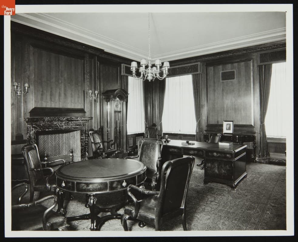 Henry Ford's Office, Ford Engineering Laboratory, circa 1924
