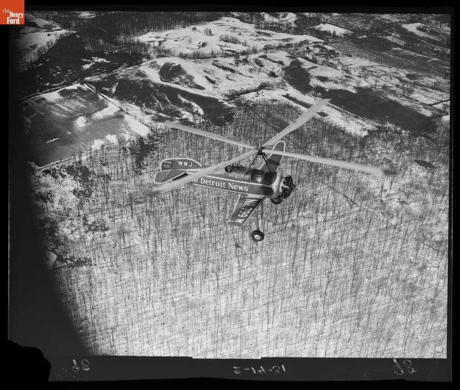 Detroit News--Autogiro--Over Scripps Farm--Item 3