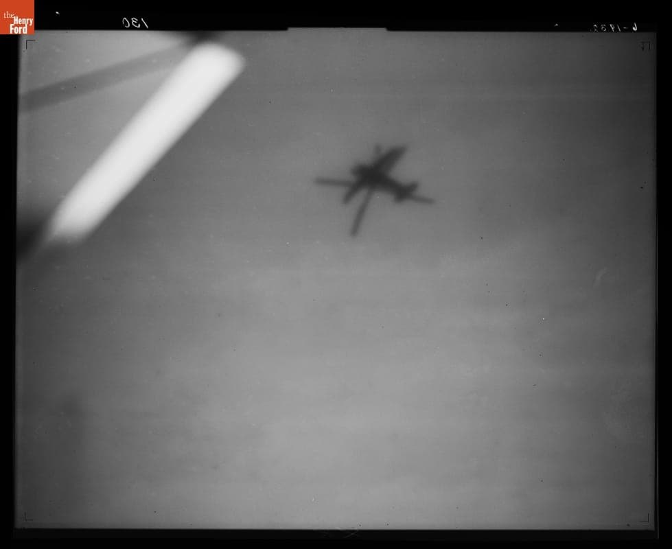 Detroit News--Autogiro--Shadow On River