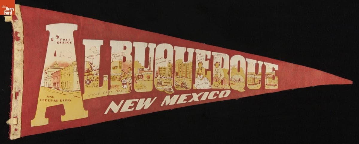 Pennant, "Albuquerque, New Mexico," 1940-1965