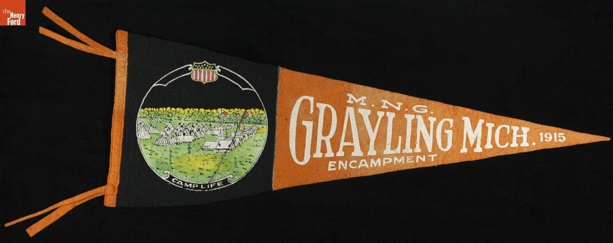 Pennant, "Michigan National Guard's Camp Grayling Encampment," 1915