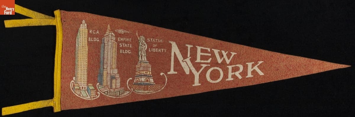 Pennant, "New York," circa 1935