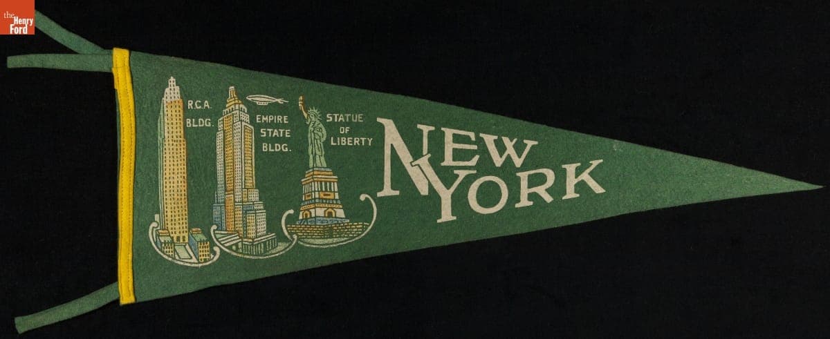 Pennant, "New York," circa 1935