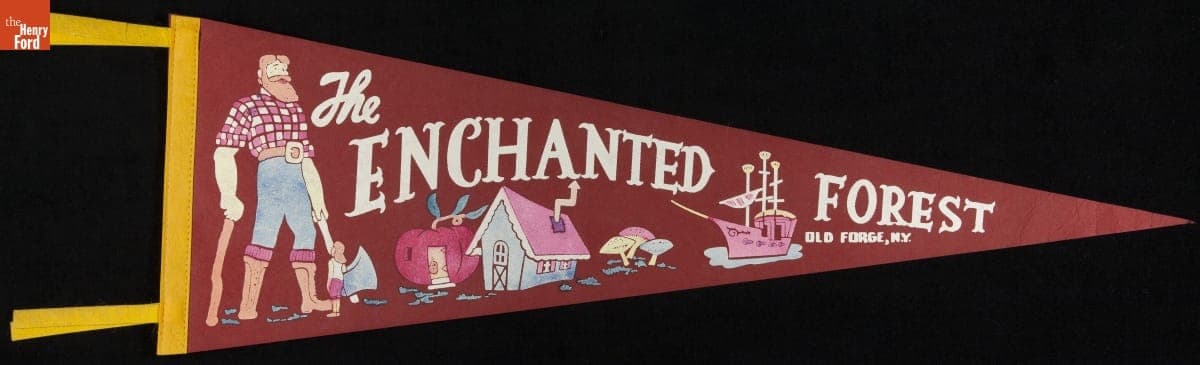 Pennant, "The Enchanted Forest, Old Forge, N.Y.," 1956-1970
