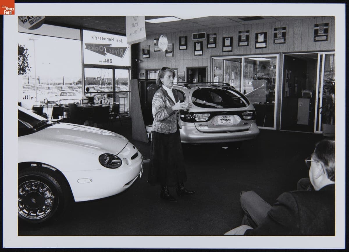 Lyn St. James at Taurus Training, Calumet City, Illinois, December 7, 1996