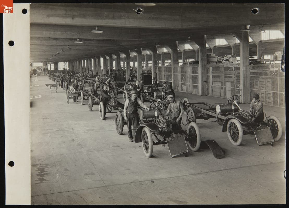 Vehicle Assembly Line, Comet Automobile Company, circa 1918