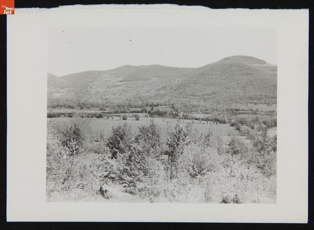 View from Boyhood Rock, Burial Place of John Burroughs, Roxbury, New York, 1944