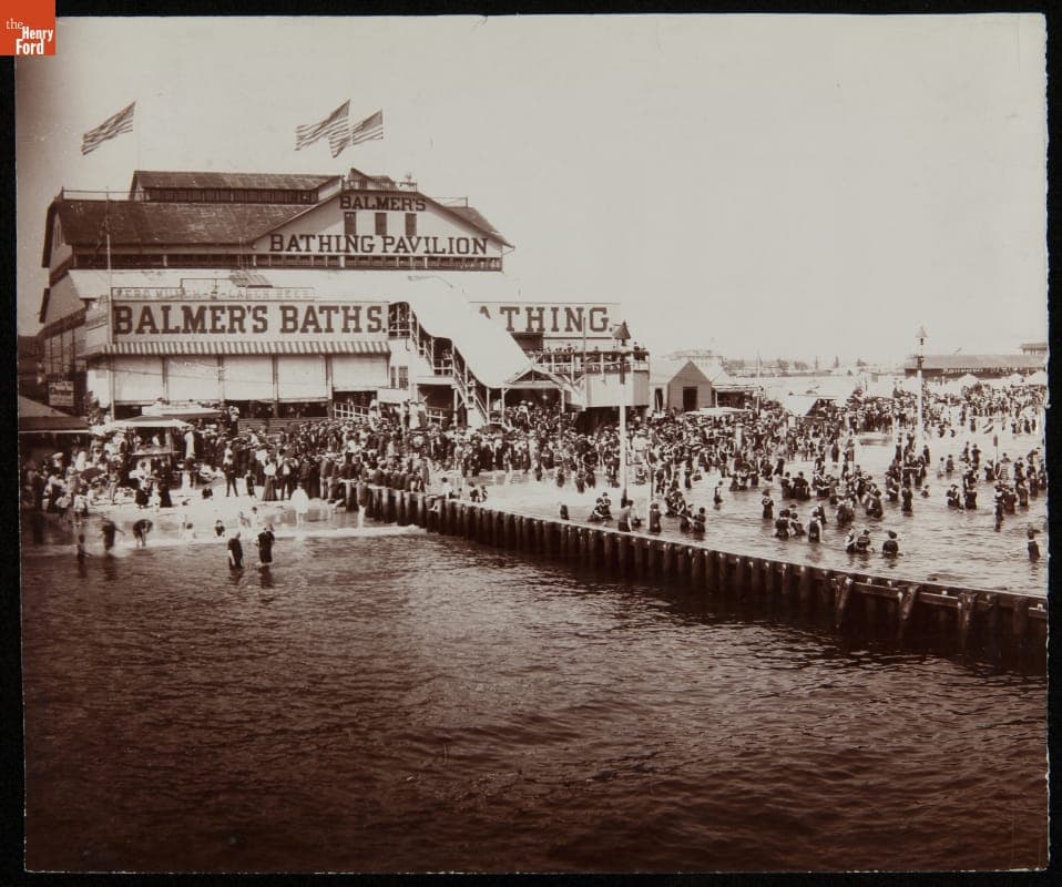 Beach at Coney Island, New York, circa 1905