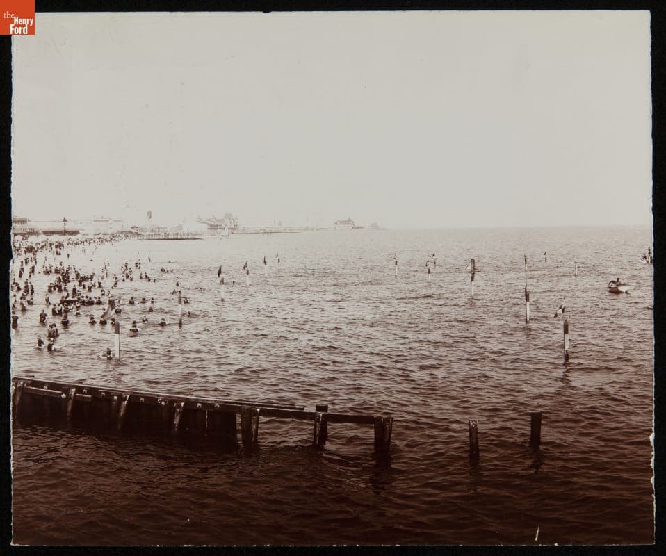 Beach at Coney Island, New York, circa 1905