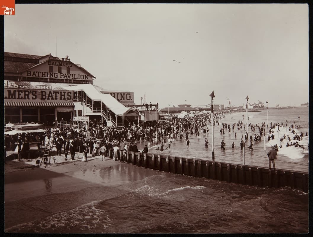 Beach at Coney Island, New York, circa 1905