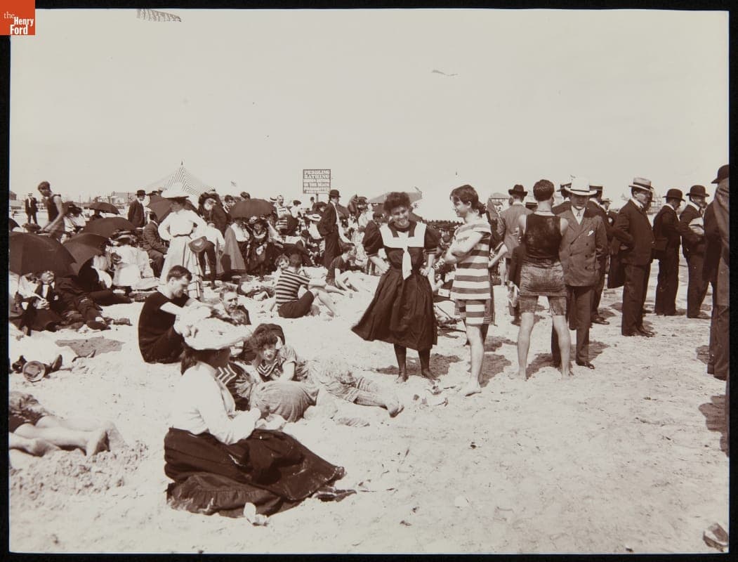 Beach at Coney Island, New York, circa 1905