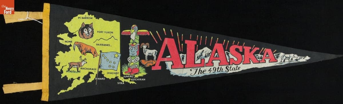 Pennant, "Alaska, The 49th State," 1958-1968
