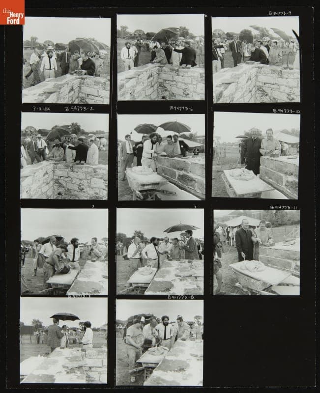 Firestone Farm Cornerstone Ceremony, Greenfield Village, July 11, 1984