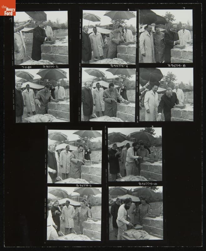 Firestone Farm Cornerstone Ceremony, Greenfield Village, July 11, 1984