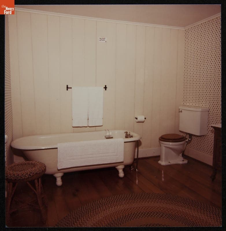 Second Floor Bathroom in Firestone Farm at its Original Site, Columbiana County, Ohio, February 7, 1983