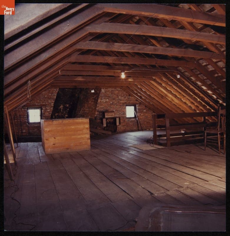 Firestone Farm Attic at its Original Site, Columbiana County, Ohio, February 7, 1983