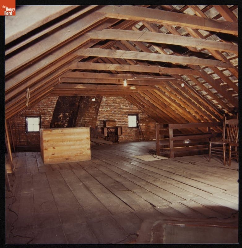 Firestone Farm Attic at its Original Site, Columbiana County, Ohio, February 7, 1983