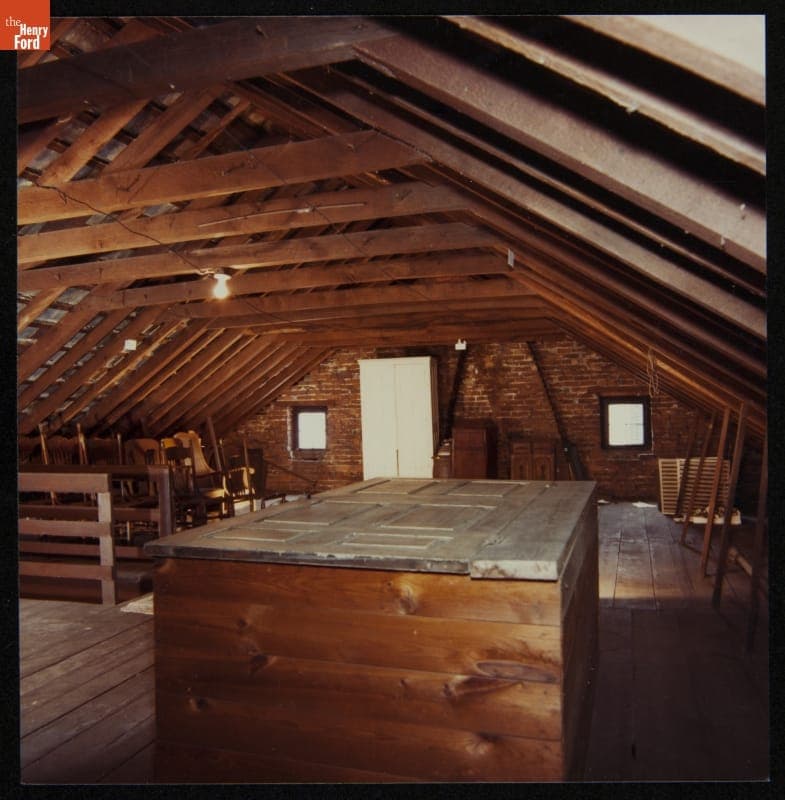 Firestone Farm Attic at its Original Site, Columbiana County, Ohio, February 7, 1983