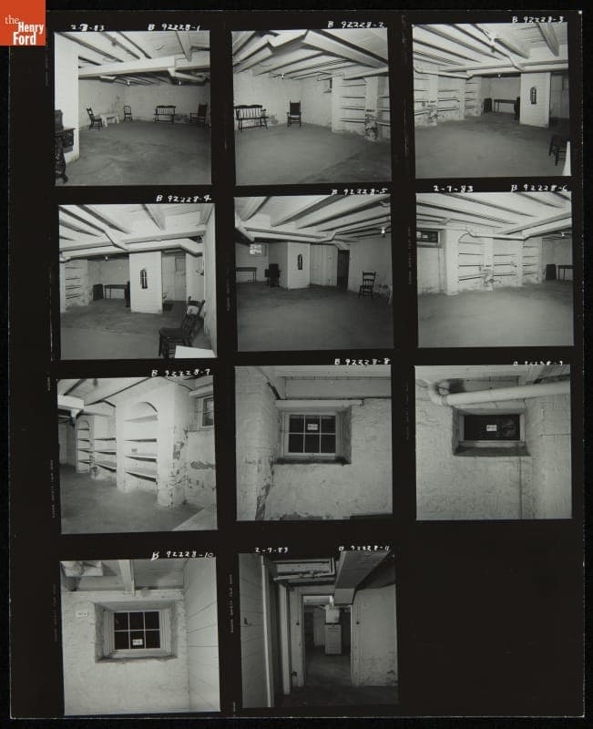 Views of the Basement at Firestone Farm at its Original Site, Columbiana County, Ohio, February 7, 1983