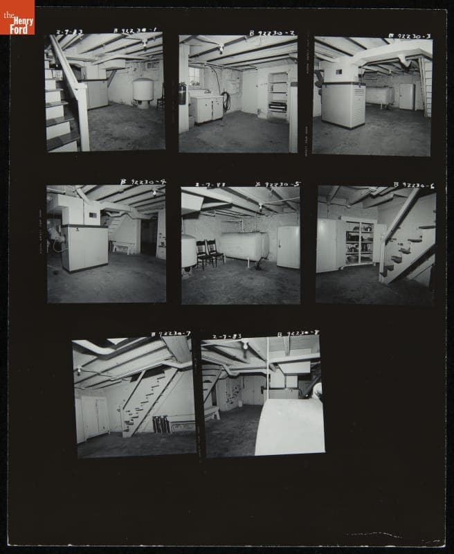Views of the Basement at Firestone Farm at its Original Site, Columbiana County, Ohio, February 7, 1983