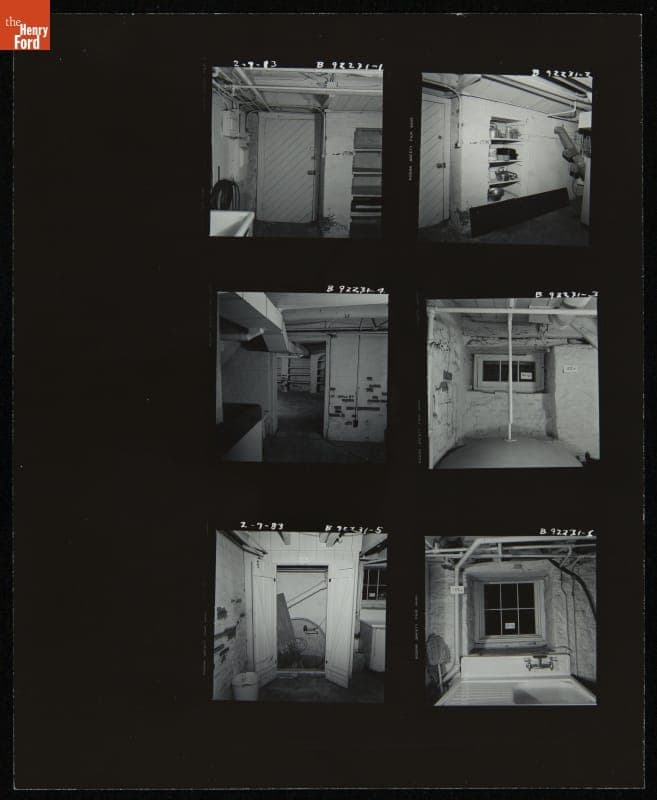 Views of the Basement at Firestone Farm at its Original Site, Columbiana County, Ohio, February 7, 1983