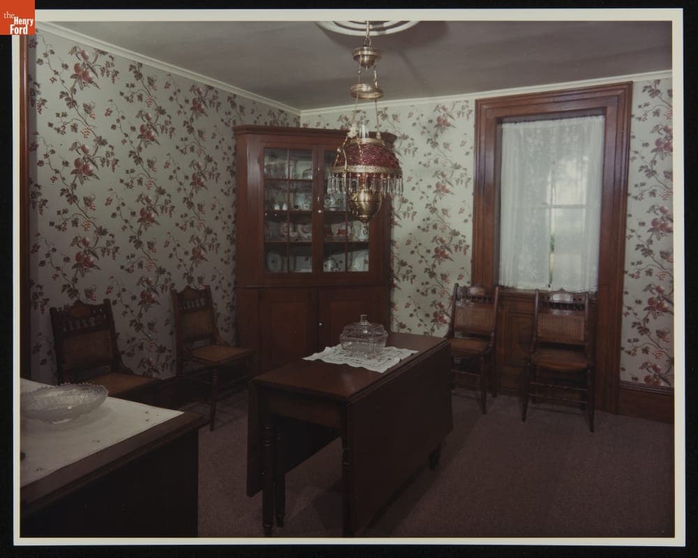 Dining Room in Firestone Farm at its Original Site, Columbiana County, Ohio, 1965